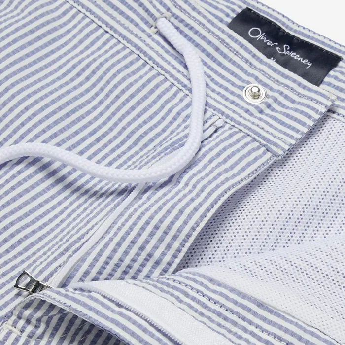 Men Oliver Sweeney Shorts Monforte Blue Stripe Men Oliver Sweeney Shorts Monforte Blue Stripe