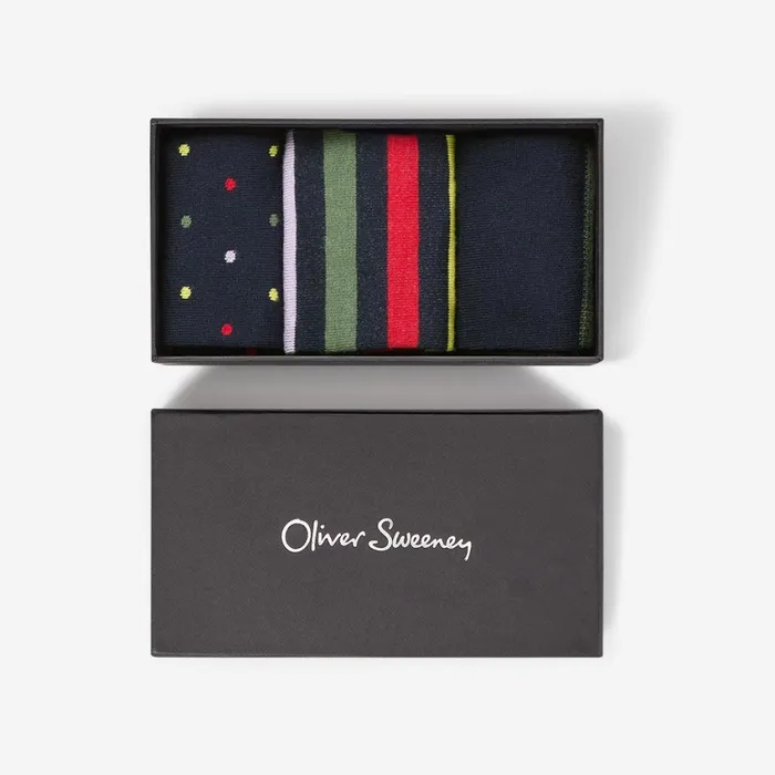 Men Oliver Sweeney Socks Sock Box Navy