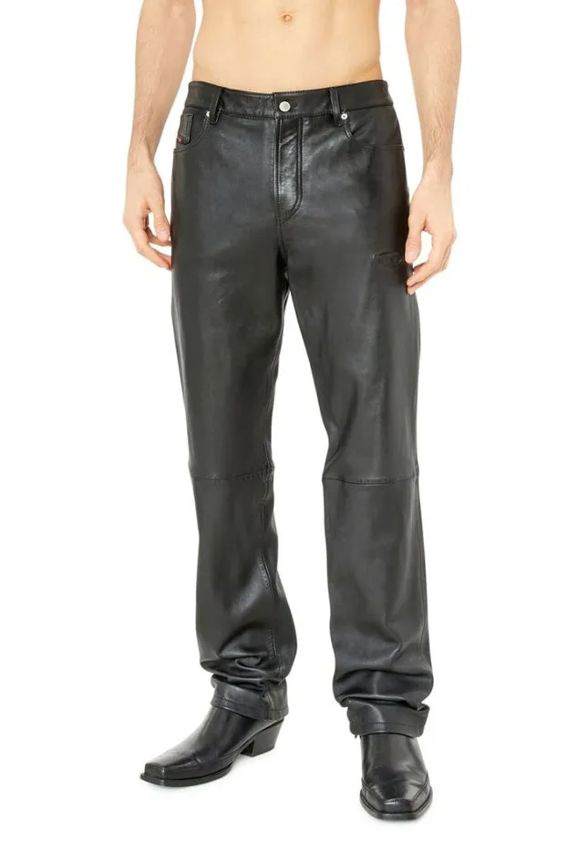 Men PMetal Black Diesel Trousers And Shorts Men PMetal Black Diesel Trousers And Shorts