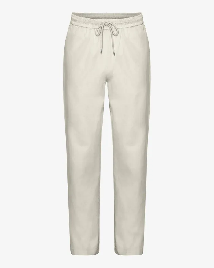 Men Pants Colorful Standard Organic Twill Pants Ivory White