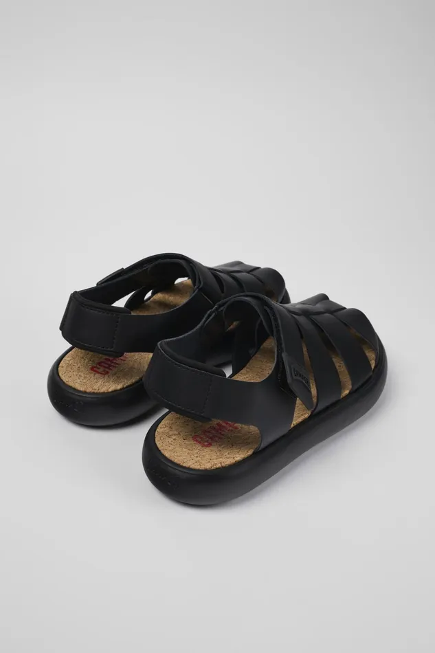 Men Pelotas Flota Black Leather Sandal Camper Sandals Men Pelotas Flota Black Leather Sandal Camper Sandals