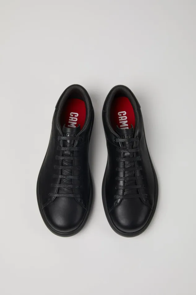Men Pelotas Soller Black Leather Sneakers Camper Sneakers Men Pelotas Soller Black Leather Sneakers Camper Sneakers