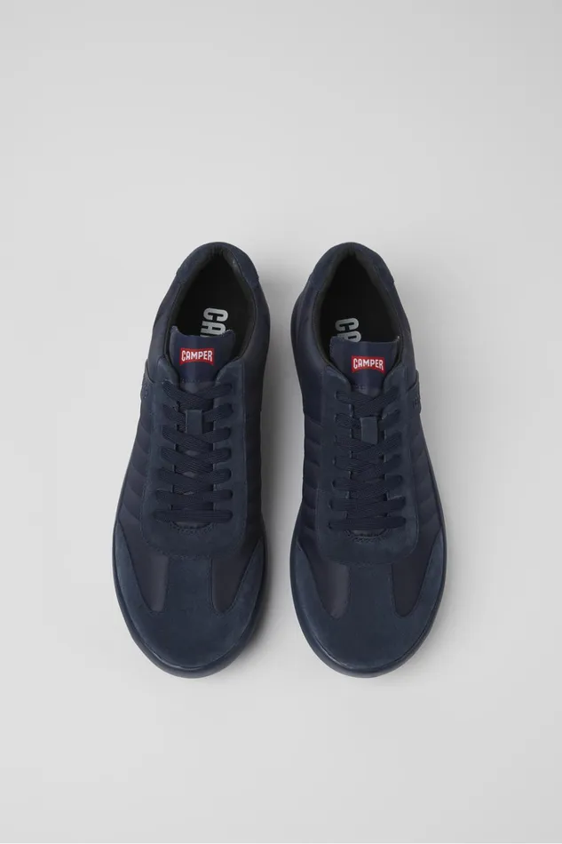 Men Pelotas XLite Blue Recycled PET And Nubuck Sneaker Camper Sneakers Men Pelotas XLite Blue Recycled PET And Nubuck Sneaker Camper Sneakers