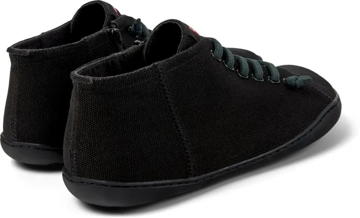 Men Peu Black Textile Shoes Camper Ankle Boots Men Peu Black Textile Shoes Camper Ankle Boots