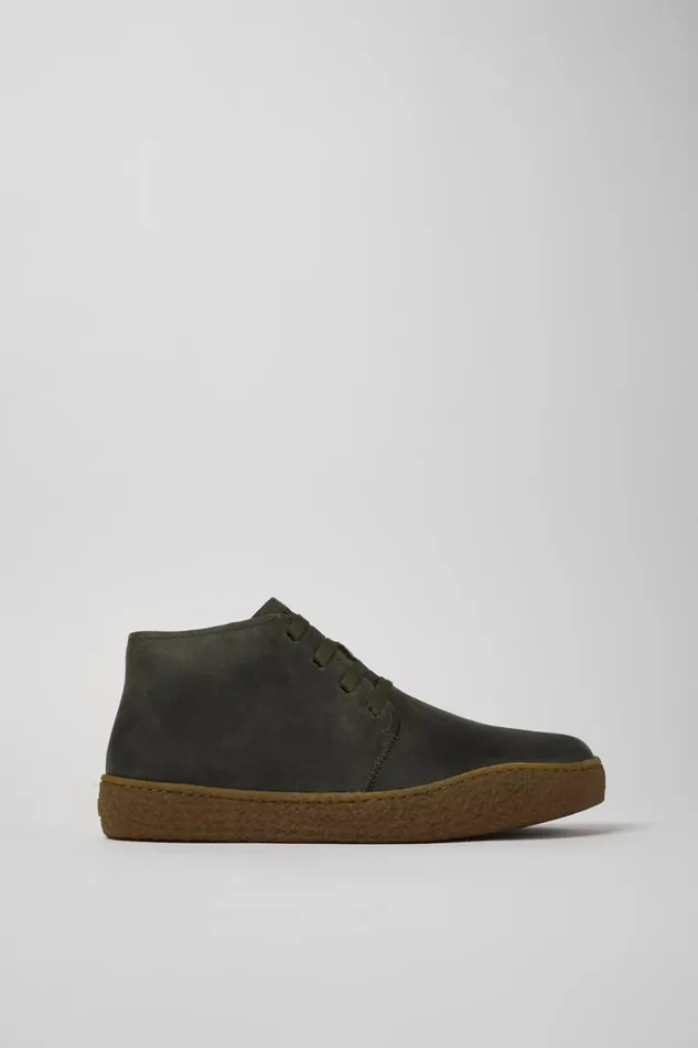 Men Peu Terreno Green Nubuck Desert Boot Camper Ankle Boots Men Peu Terreno Green Nubuck Desert Boot Camper Ankle Boots