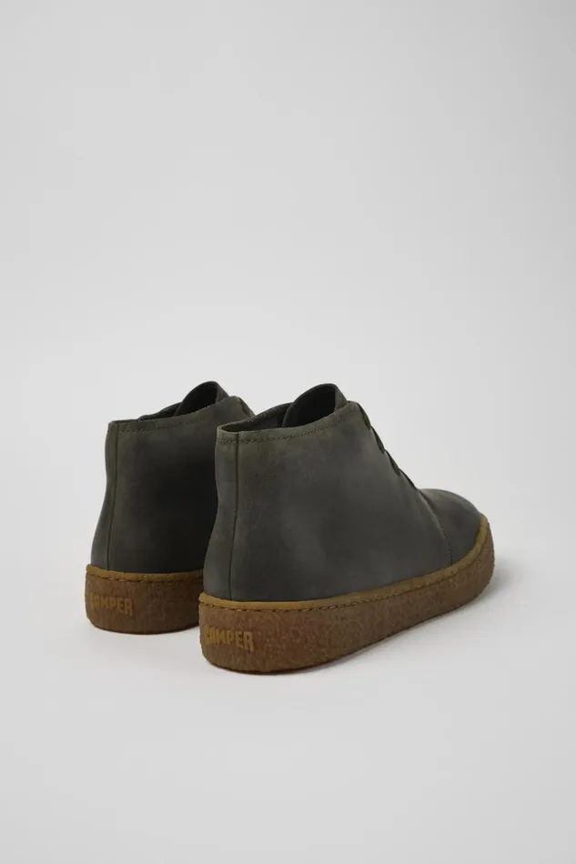 Men Peu Terreno Green Nubuck Desert Boot Camper Ankle Boots Men Peu Terreno Green Nubuck Desert Boot Camper Ankle Boots
