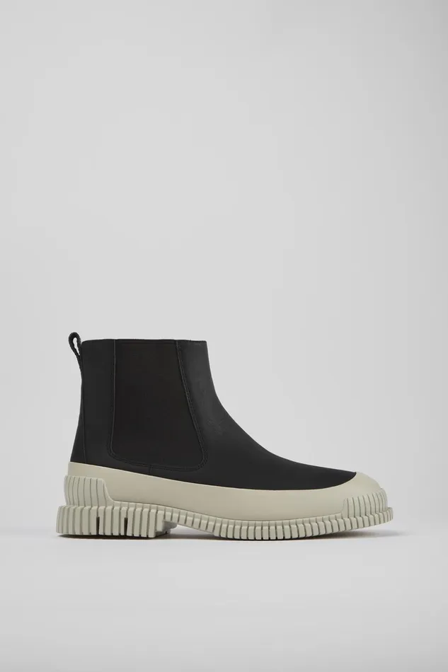 Men Pix Black Leather Chelsea Boots Camper Ankle Boots Men Pix Black Leather Chelsea Boots Camper Ankle Boots