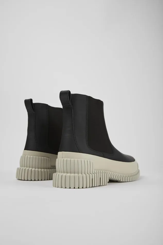 Men Pix Black Leather Chelsea Boots Camper Ankle Boots Men Pix Black Leather Chelsea Boots Camper Ankle Boots