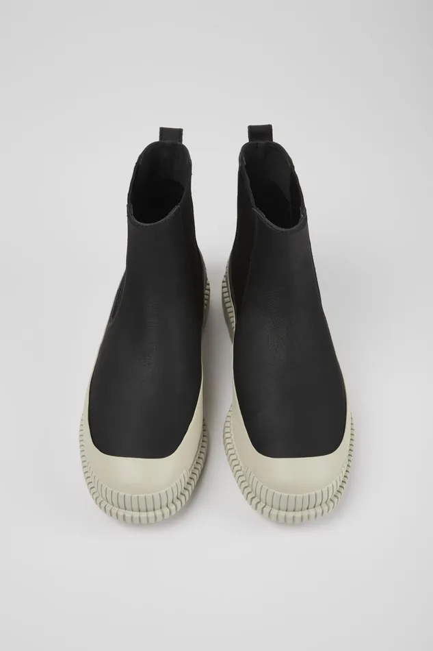 Men Pix Black Leather Chelsea Boots Camper Ankle Boots Men Pix Black Leather Chelsea Boots Camper Ankle Boots