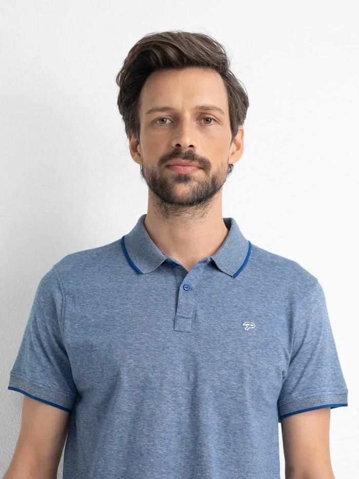 Men Polo Shirts Petrol Industries Classic Polo Shirt Imperial Blue