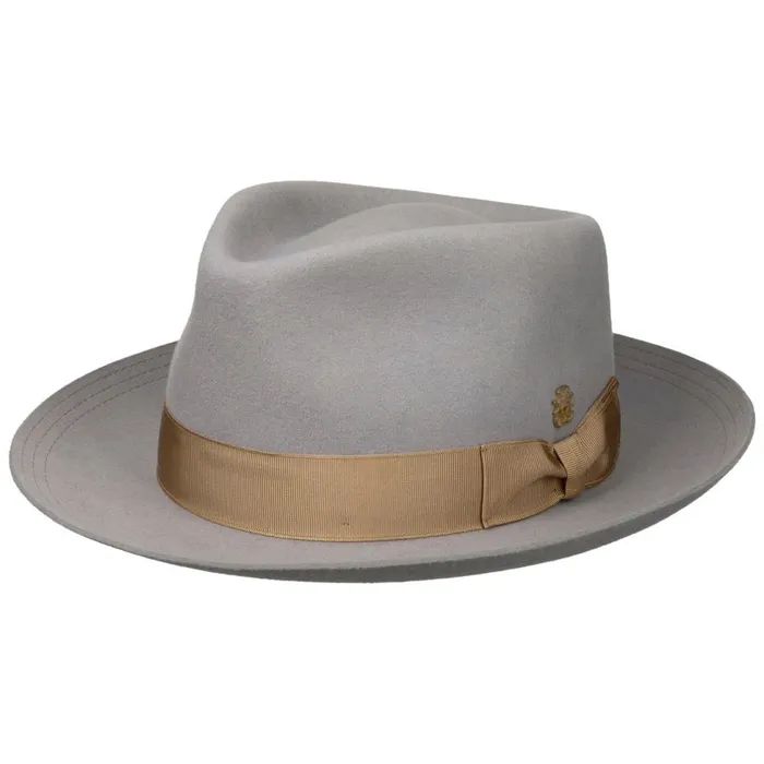 Men Pork Pie Hats Mayser Levi Hair Felt Hat Zechbauer Gray
