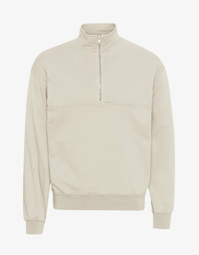 Men Quarter Zips Colorful Standard Organic Quarter Zip Ivory White