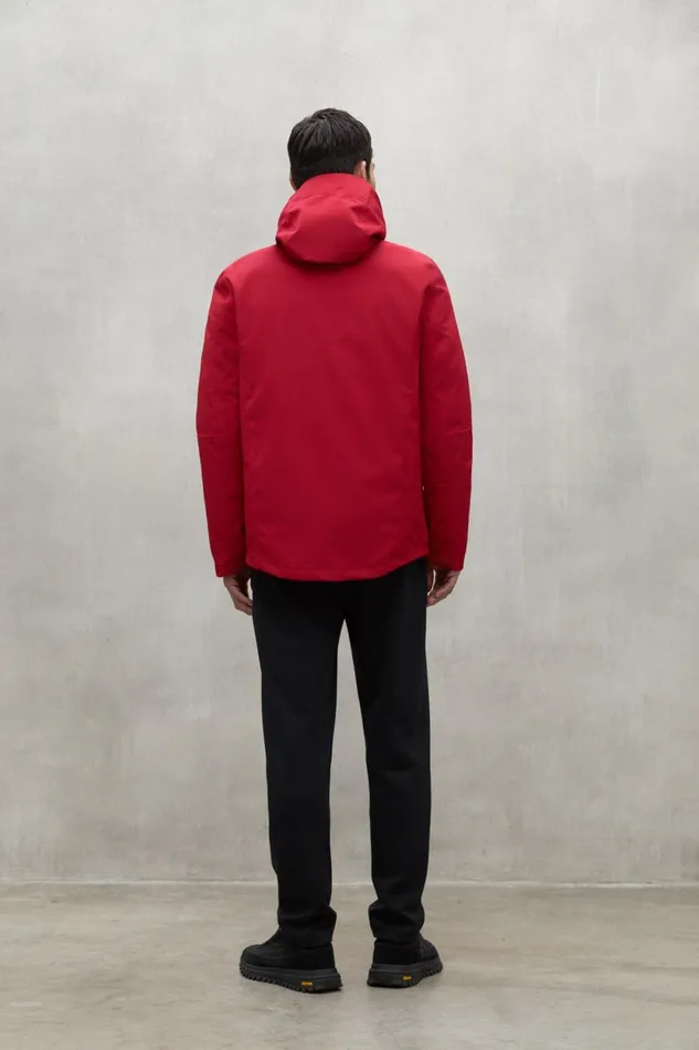 Men Red Eiger Jacket Ecoalf Coats And Jackets