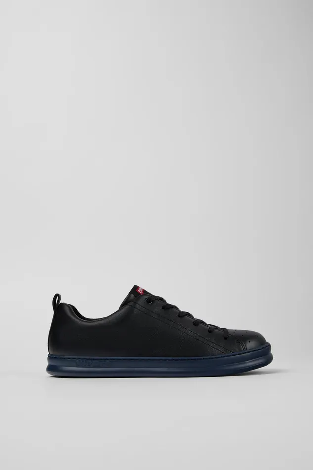 Men Runner Black Leather Sneakers Camper Sneakers Men Runner Black Leather Sneakers Camper Sneakers