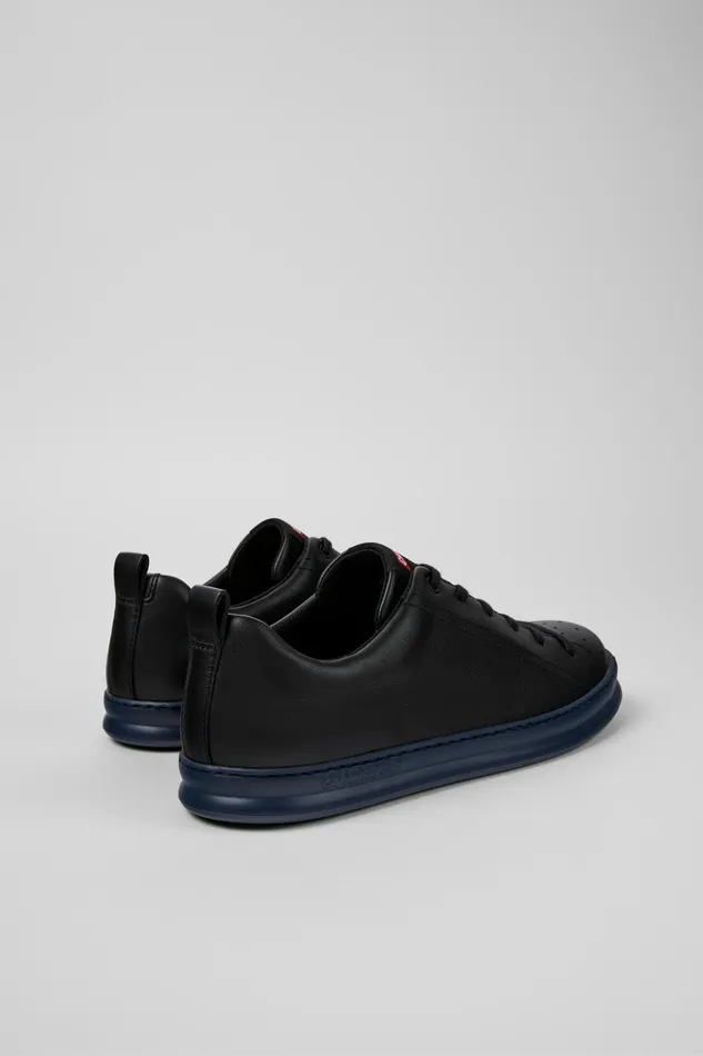 Men Runner Black Leather Sneakers Camper Sneakers Men Runner Black Leather Sneakers Camper Sneakers