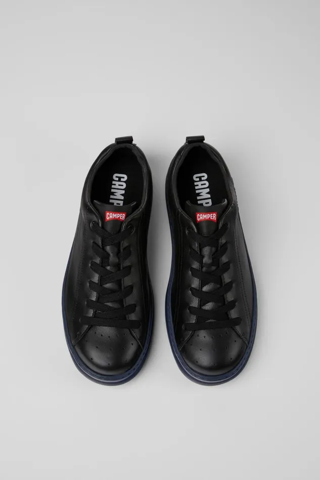 Men Runner Black Leather Sneakers Camper Sneakers Men Runner Black Leather Sneakers Camper Sneakers