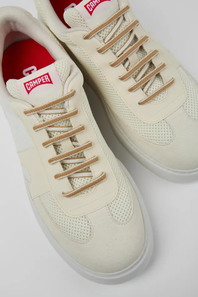 Men Runner K21 Sorona White Textile Sneakers Camper Sneakers