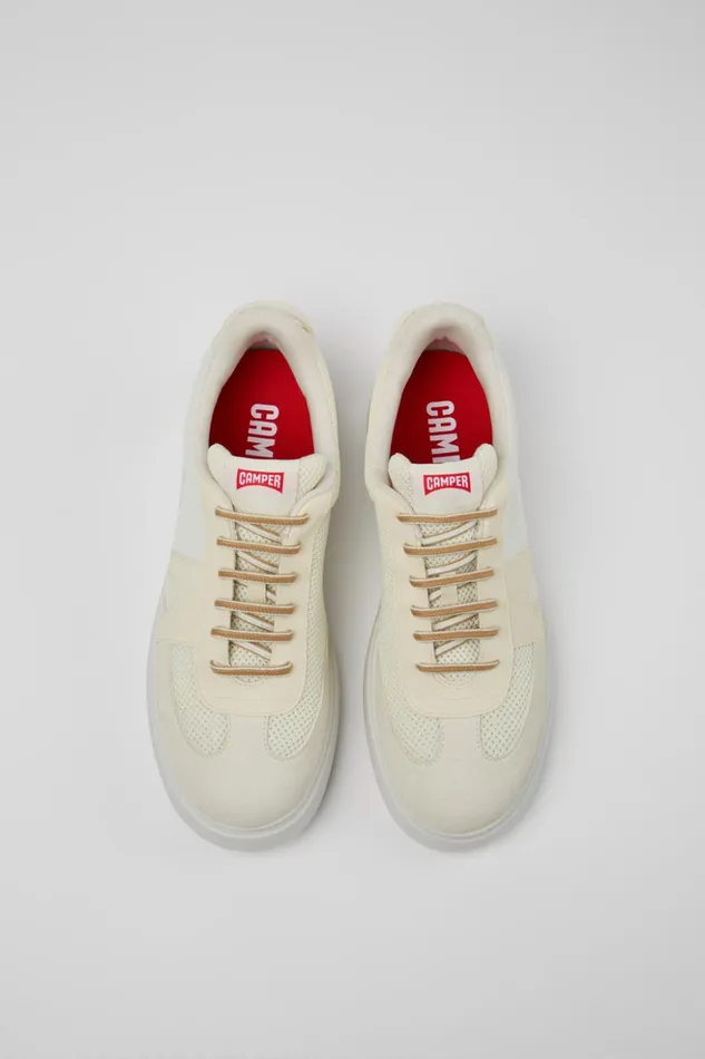 Men Runner K21 Sorona White Textile Sneakers Camper Sneakers Men Runner K21 Sorona White Textile Sneakers Camper Sneakers