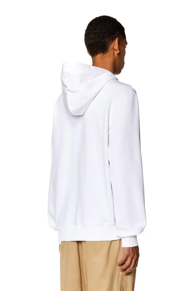 Men SGinnWeltHood White Diesel Sweaters Men SGinnWeltHood White Diesel Sweaters