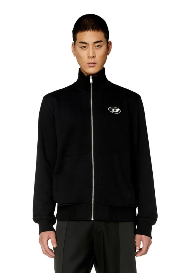 Men SGinniZipOd Black Diesel Sweaters Men SGinniZipOd Black Diesel Sweaters