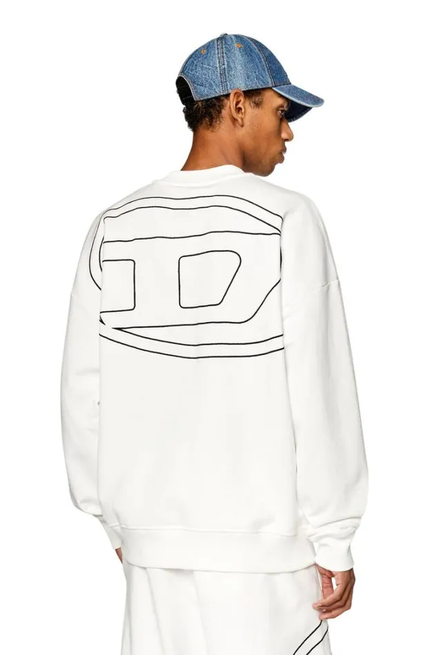 Men SRobMegovalD White Diesel Sweaters Men SRobMegovalD White Diesel Sweaters