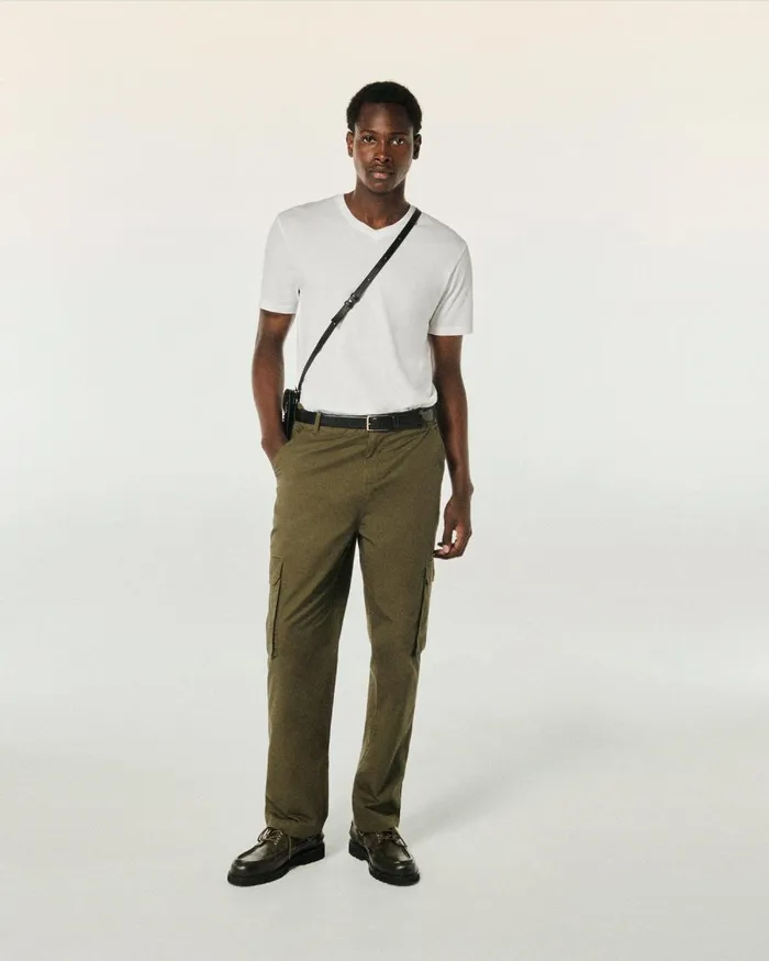 Men Shirts and TShirts From Future Short Sleeve VNeck TShirt White