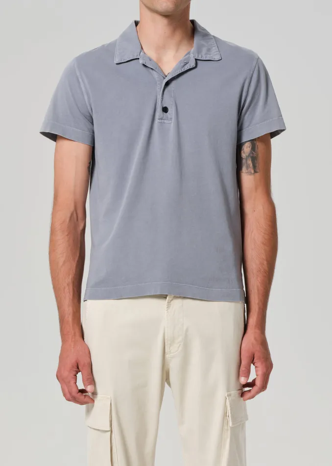 Men Shirts Citizens Of Humanity Himari Polo In Hematite