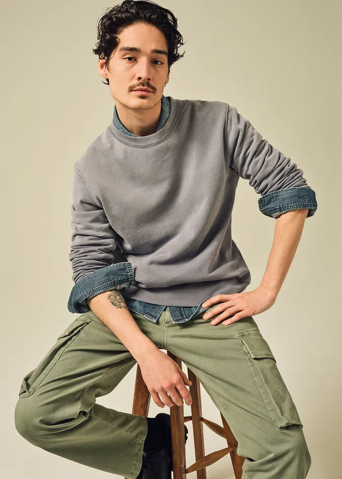 Men Shirts Citizens Of Humanity Vintage Crewneck Sweatshirt In Vintage Indigo