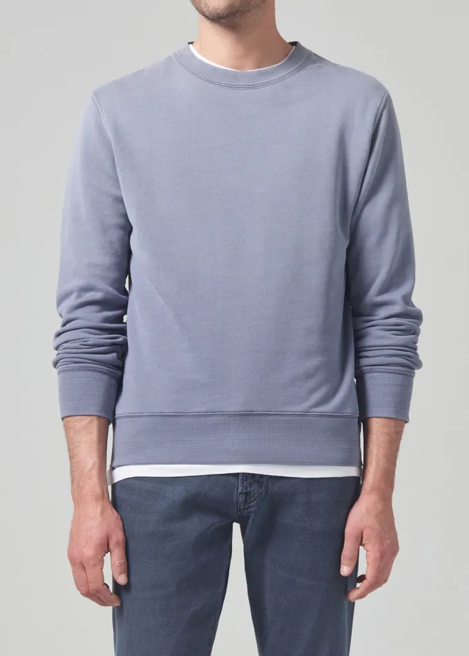 Men Shirts Citizens Of Humanity Vintage Crewneck Sweatshirt In Vintage Indigo