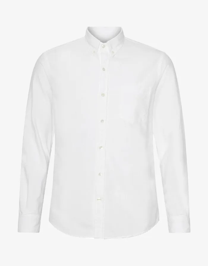 Men Shirts Colorful Standard Organic Button Down Shirt Optical White