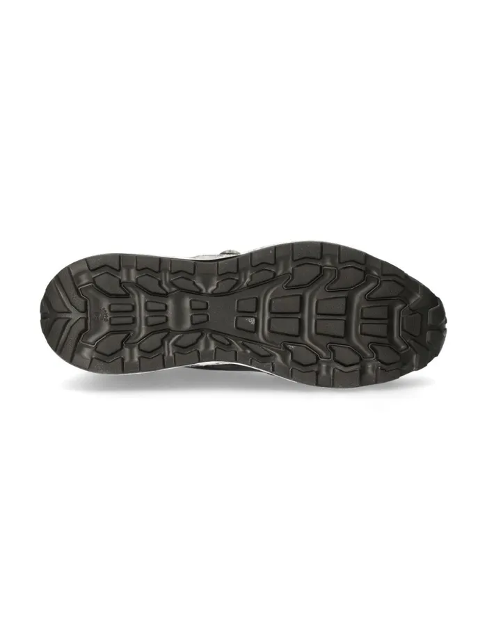 Men Shoe Black Chrono With Laces MChrono005S1 New Rock Sneakers Men Shoe Black Chrono With Laces MChrono005S1 New Rock Sneakers