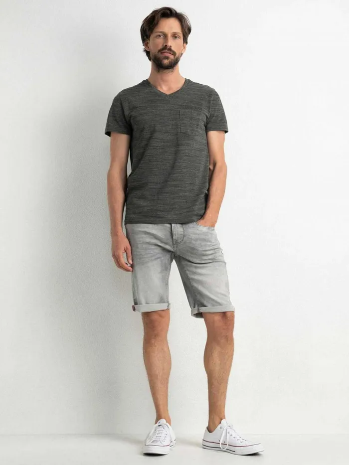 Men Shorts Petrol Industries Jackson Denim Shorts Dusty Silver