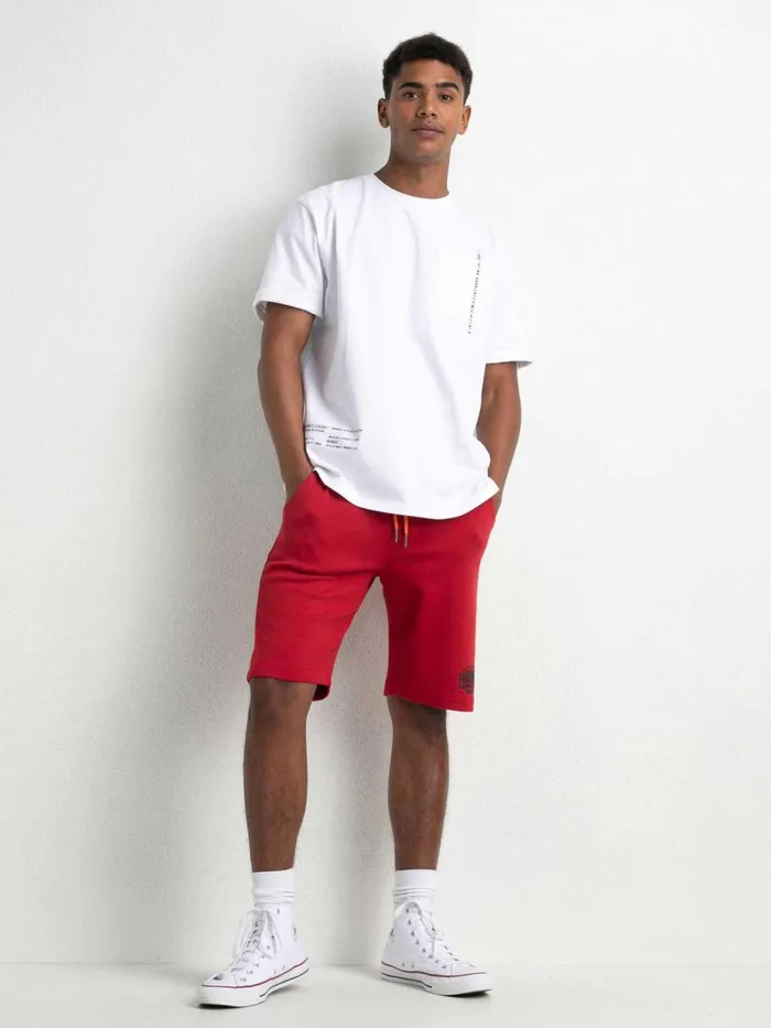 Men Shorts Petrol Industries JoggerStyle Shorts Fire Red