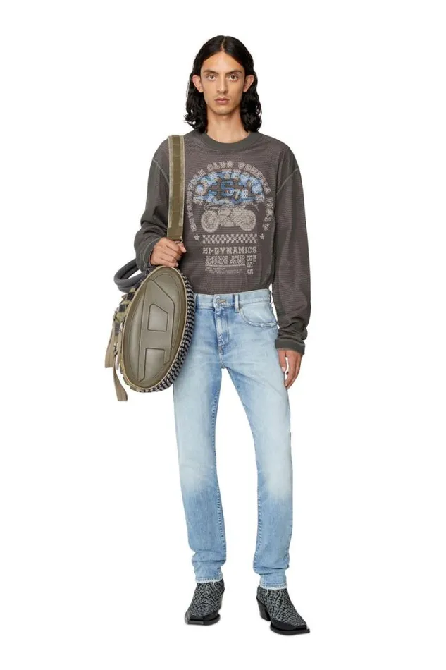 Men Slim Jeans 2019 DStrukt 09e67 Light Blue Diesel Slim