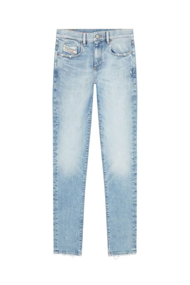 Men Slim Jeans 2019 DStrukt 09e67 Light Blue Diesel Slim Men Slim Jeans 2019 DStrukt 09e67 Light Blue Diesel Slim