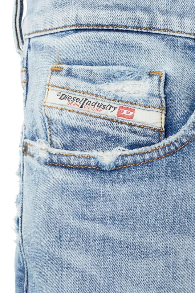 Men Slim Jeans 2019 DStrukt 09e67 Light Blue Diesel Slim Men Slim Jeans 2019 DStrukt 09e67 Light Blue Diesel Slim