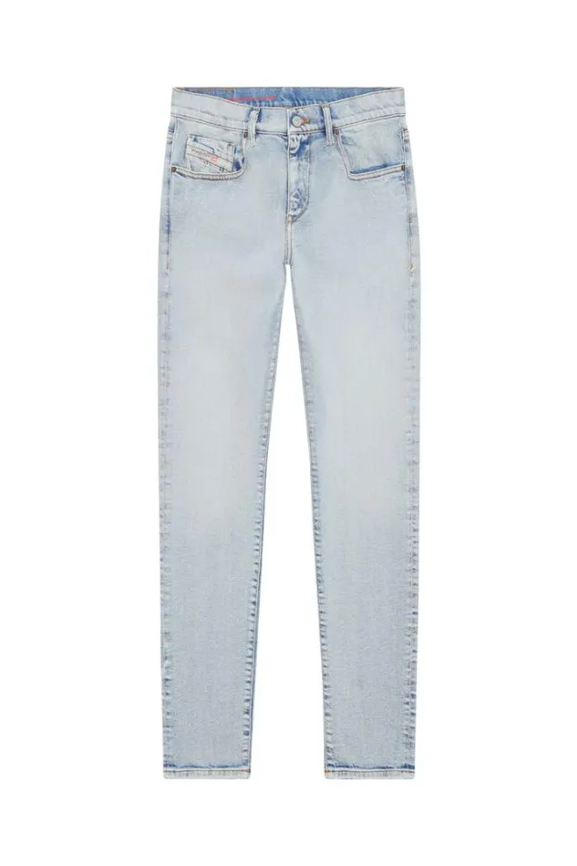 Men Slim Jeans 2019 DStrukt 9c08l Light Blue Diesel Slim Men Slim Jeans 2019 DStrukt 9c08l Light Blue Diesel Slim
