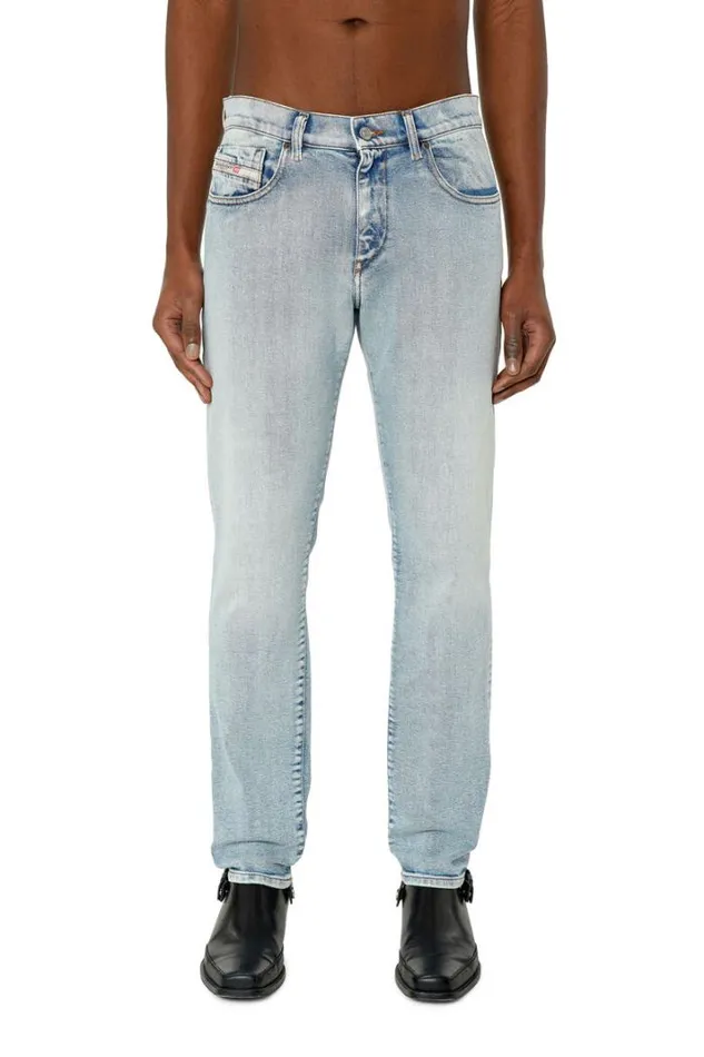 Men Slim Jeans 2019 DStrukt 9c08l Light Blue Diesel Slim Men Slim Jeans 2019 DStrukt 9c08l Light Blue Diesel Slim