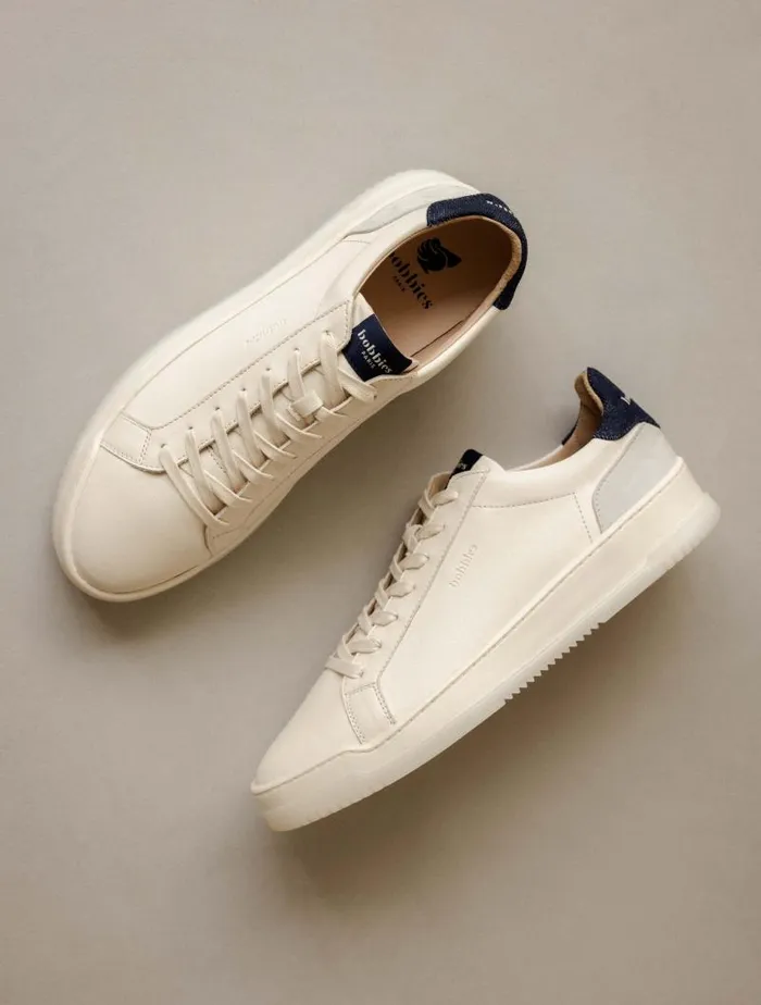 Men Sneakers Bobbies Daniil Cream and Denim Brut Men Sneakers Bobbies Daniil Cream and Denim Brut