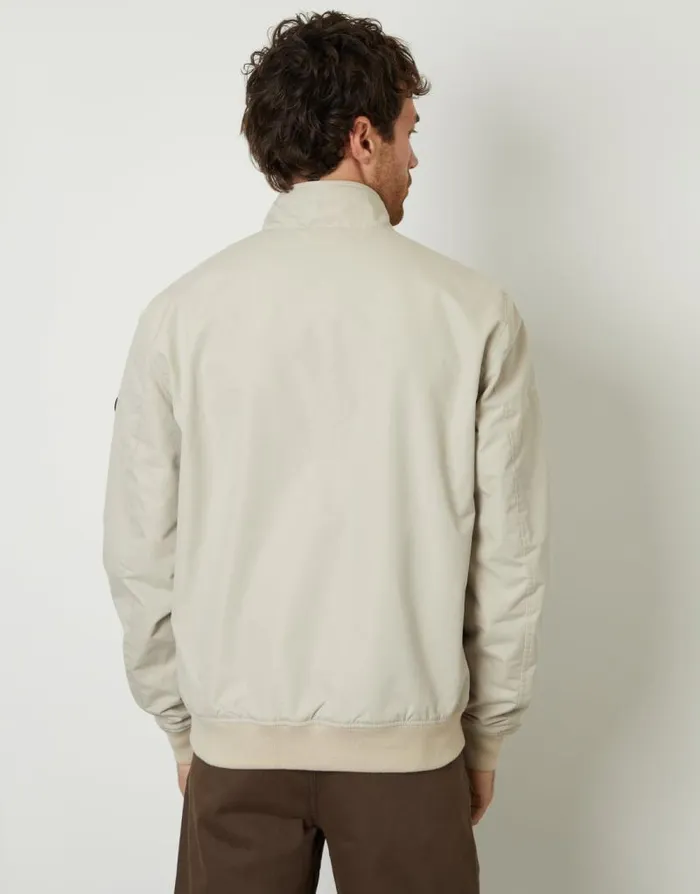 Men Stone Zip Up Harrington Jacket Threadbare Jackets Men Stone Zip Up Harrington Jacket Threadbare Jackets