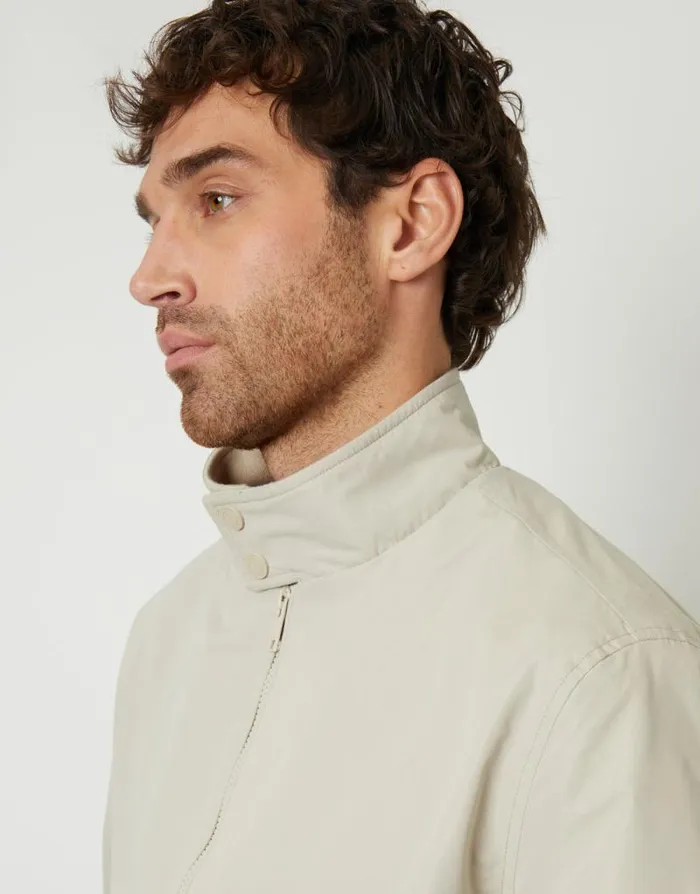 Men Stone Zip Up Harrington Jacket Threadbare Jackets Men Stone Zip Up Harrington Jacket Threadbare Jackets