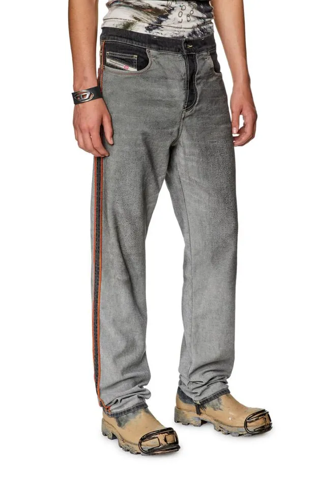 Men Straight Jeans 2020 DViker 09g99 Blackdark Grey Diesel Straight Men Straight Jeans 2020 DViker 09g99 Blackdark Grey Diesel Straight