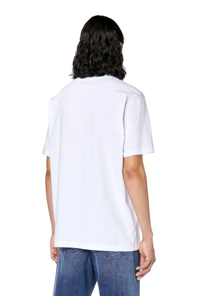Men TJustDivstroyed White Diesel Tshirts Men TJustDivstroyed White Diesel Tshirts