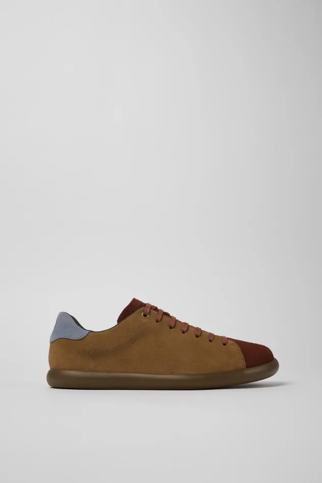 Men Twins Red And Brown Nubuck Sneaker Camper Sneakers Men Twins Red And Brown Nubuck Sneaker Camper Sneakers