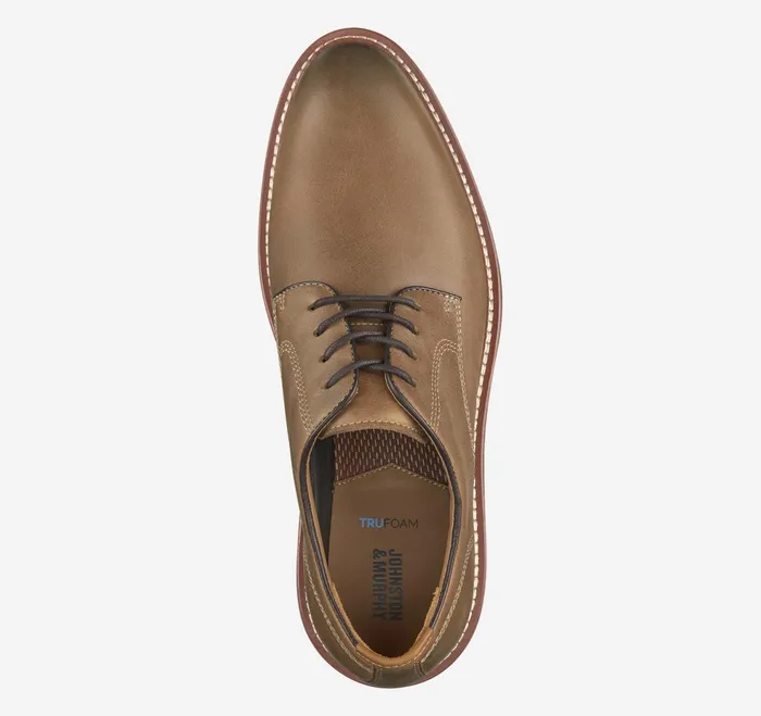 Men Upton Plain Toe Tan Oiled Full Grain JohnstonandMurphy LaceUps Men Upton Plain Toe Tan Oiled Full Grain JohnstonandMurphy LaceUps
