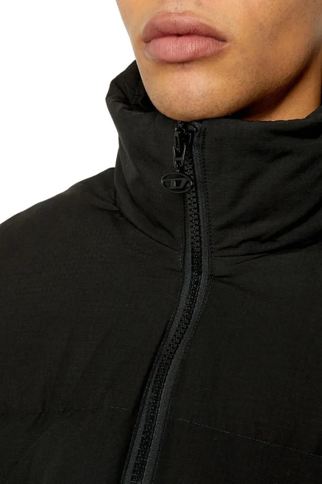 Men WOval Black Diesel Outerwear And Jackets Men WOval Black Diesel Outerwear And Jackets