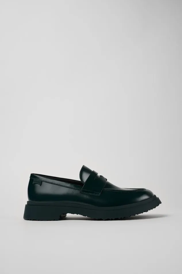 Men Walden Green Leather Loafers Camper Formal Shoes