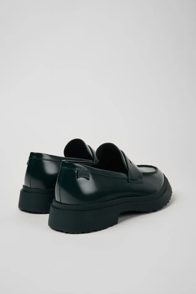 Men Walden Green Leather Loafers Camper Formal Shoes Men Walden Green Leather Loafers Camper Formal Shoes