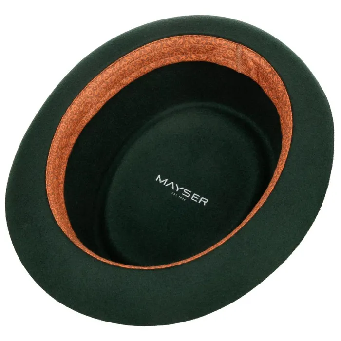 MenWomen Felt Hats Mayser Gareth Soft Pork Pie Wool Hat Dark Green MenWomen Felt Hats Mayser Gareth Soft Pork Pie Wool Hat Dark Green