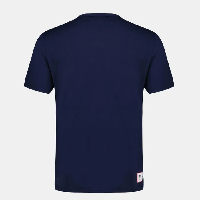 MenWomen Le Coq Sportif Tshirts And Tops Paris 2024 TShirt Bleu Nuit